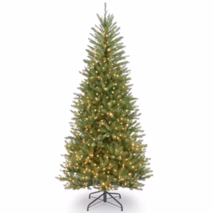 6.5' x 40" diam Slim Dunhill Christmas Tree 1184 tips 500 Clear lites
